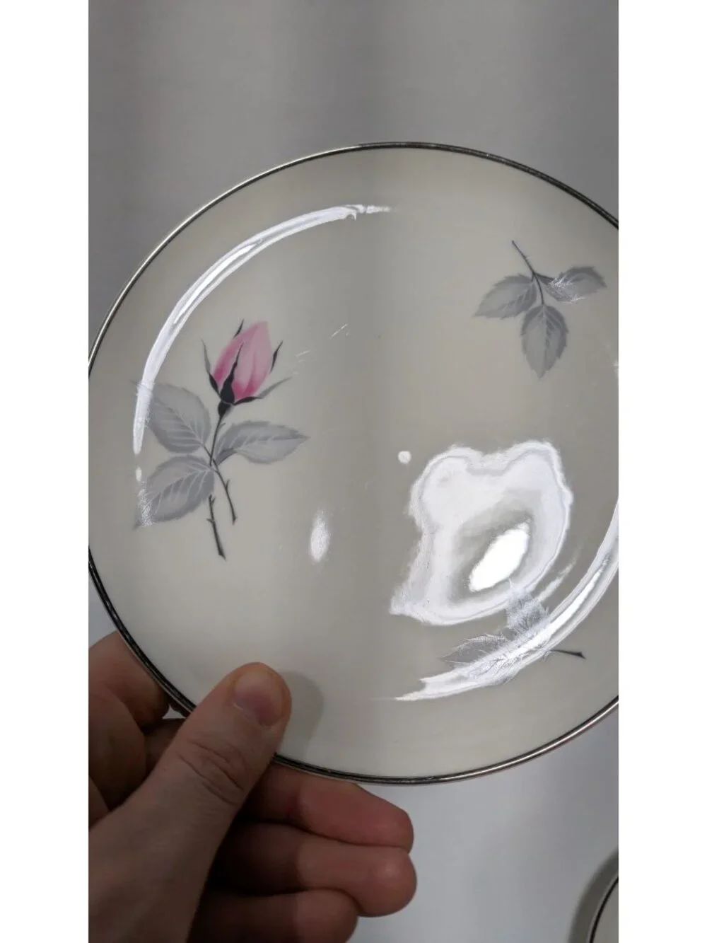 Syracuse China Bridal Rose Bread Plate Vintage Floral Design